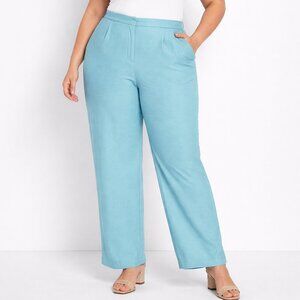 Sag Harbor 100% Silk Textured Light Blue 18 Dress Pants